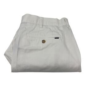 Polo Ralph Lauren Sz36 Solid White Classic Fit Cotton Chino Shorts
